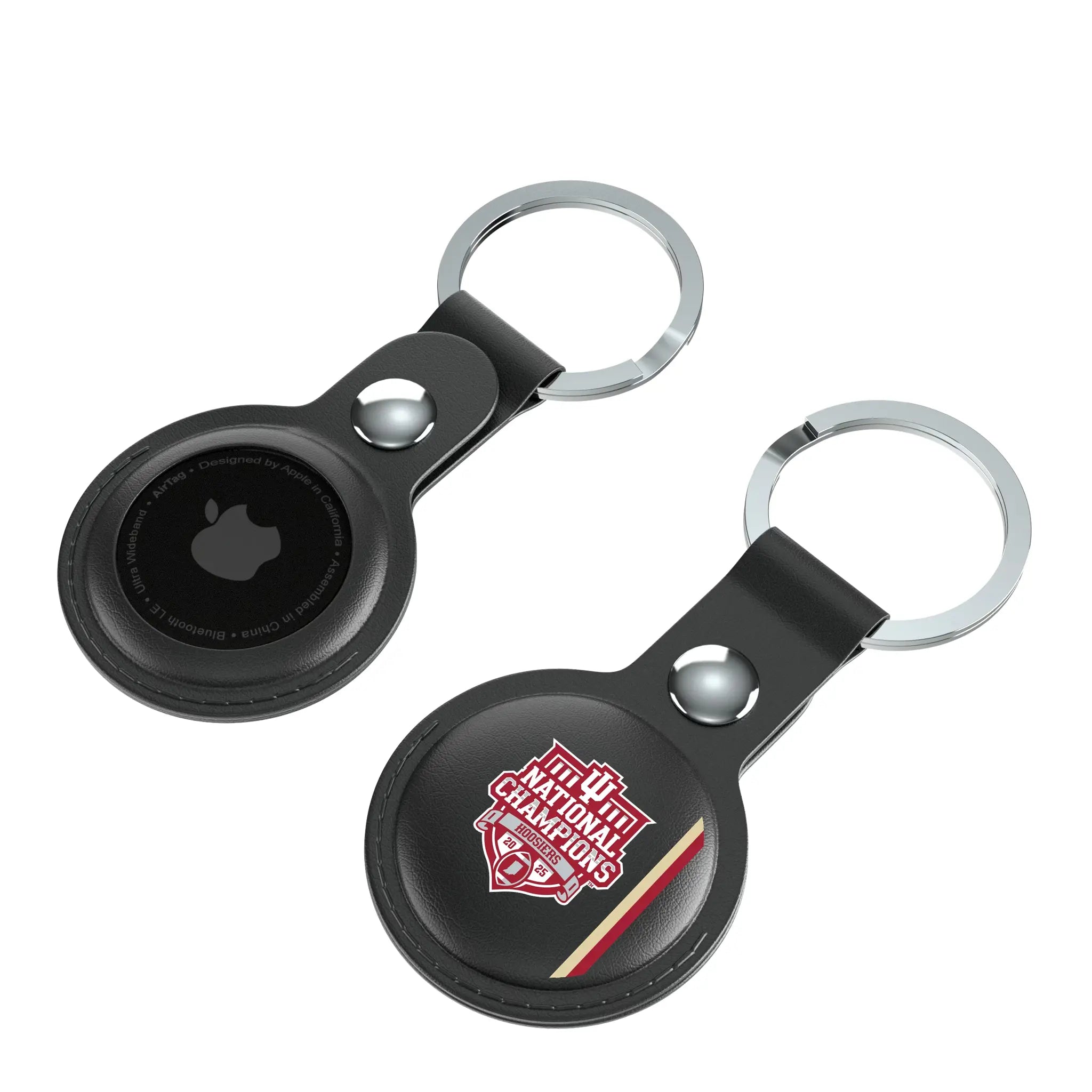 Indiana University Hoosiers 2025 College Football Playoff National Champion Black Airtag Holder 2-Pack