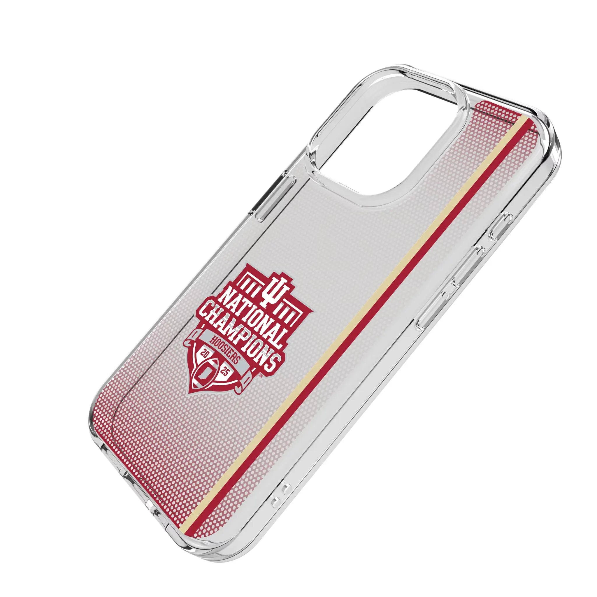 Indiana University Hoosiers 2025 College Football Playoff National Champion Clear Phone Case for Apple iPhone