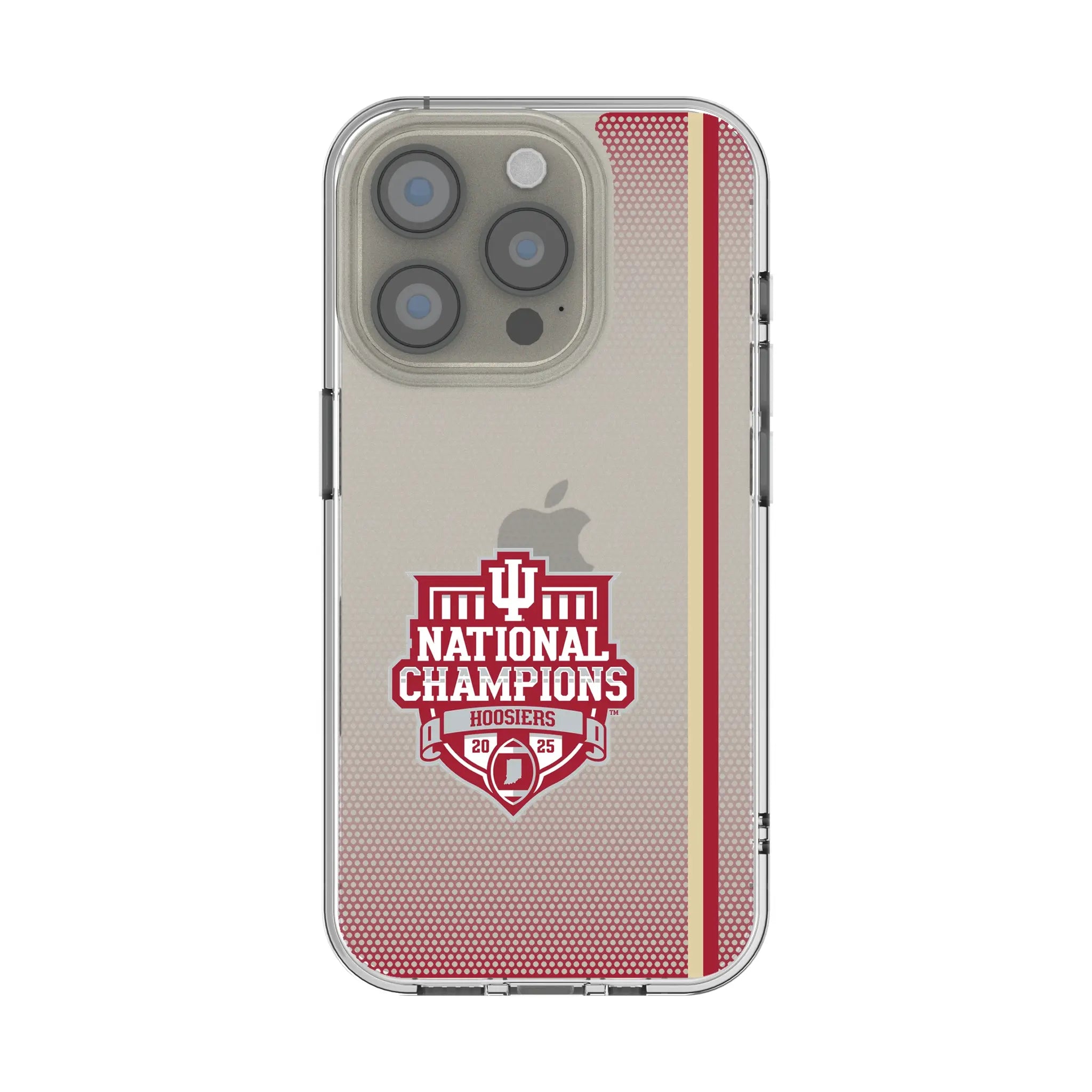Indiana University Hoosiers 2025 College Football Playoff National Champion Clear Phone Case for Apple iPhone