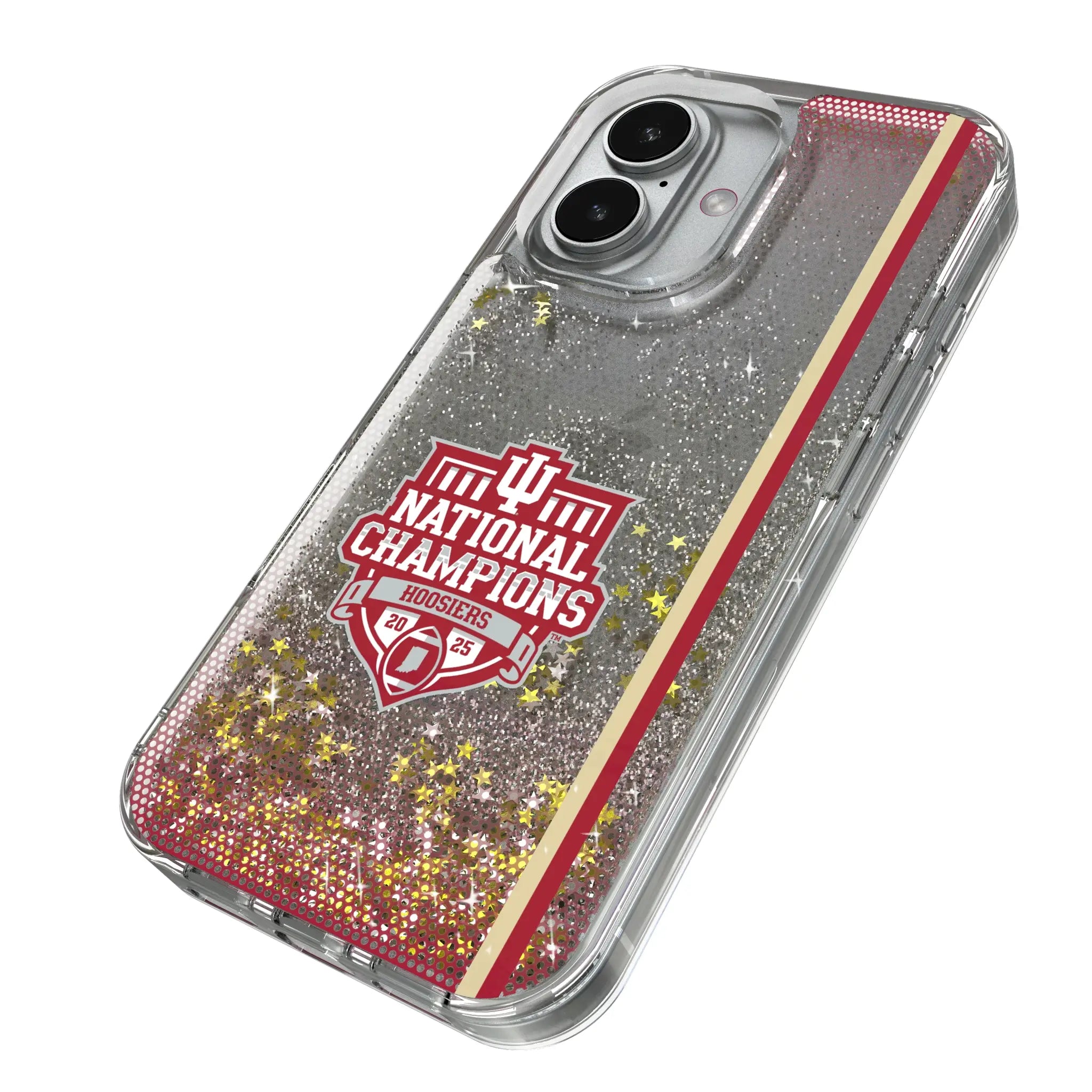 Indiana University Hoosiers 2025 College Football Playoff National Champion Glitter Phone Case for Apple iPhone