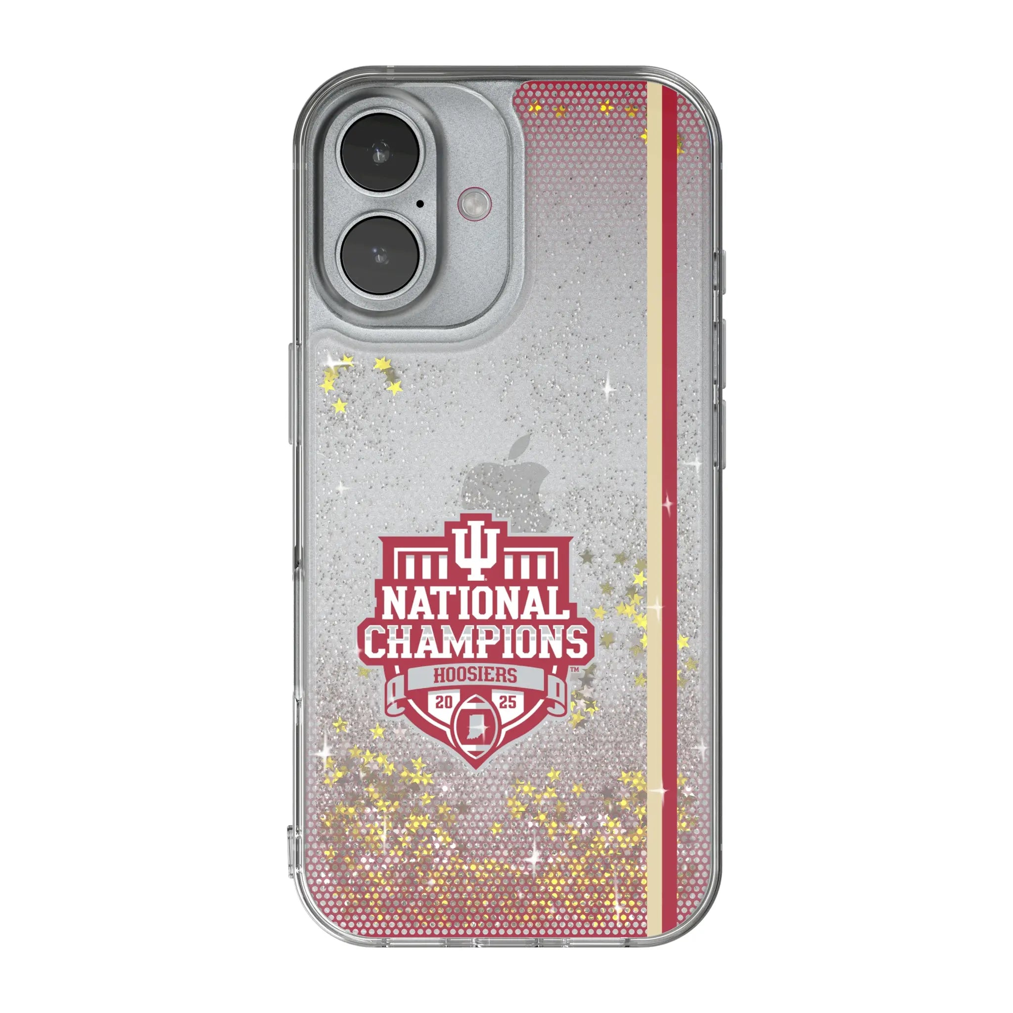 Indiana University Hoosiers 2025 College Football Playoff National Champion Glitter Phone Case for Apple iPhone