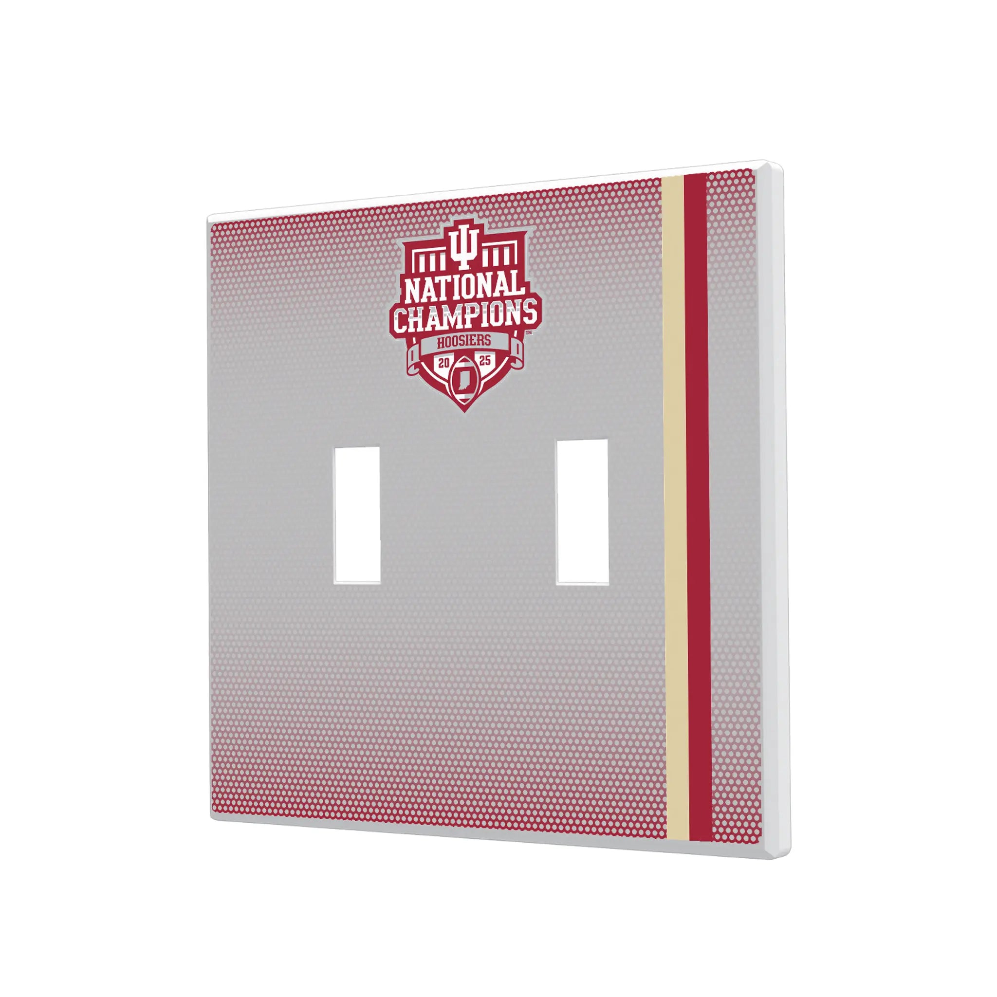 Indiana University Hoosiers 2025 College Football Playoff National Champion Hidden-Screw Light Switch Plate