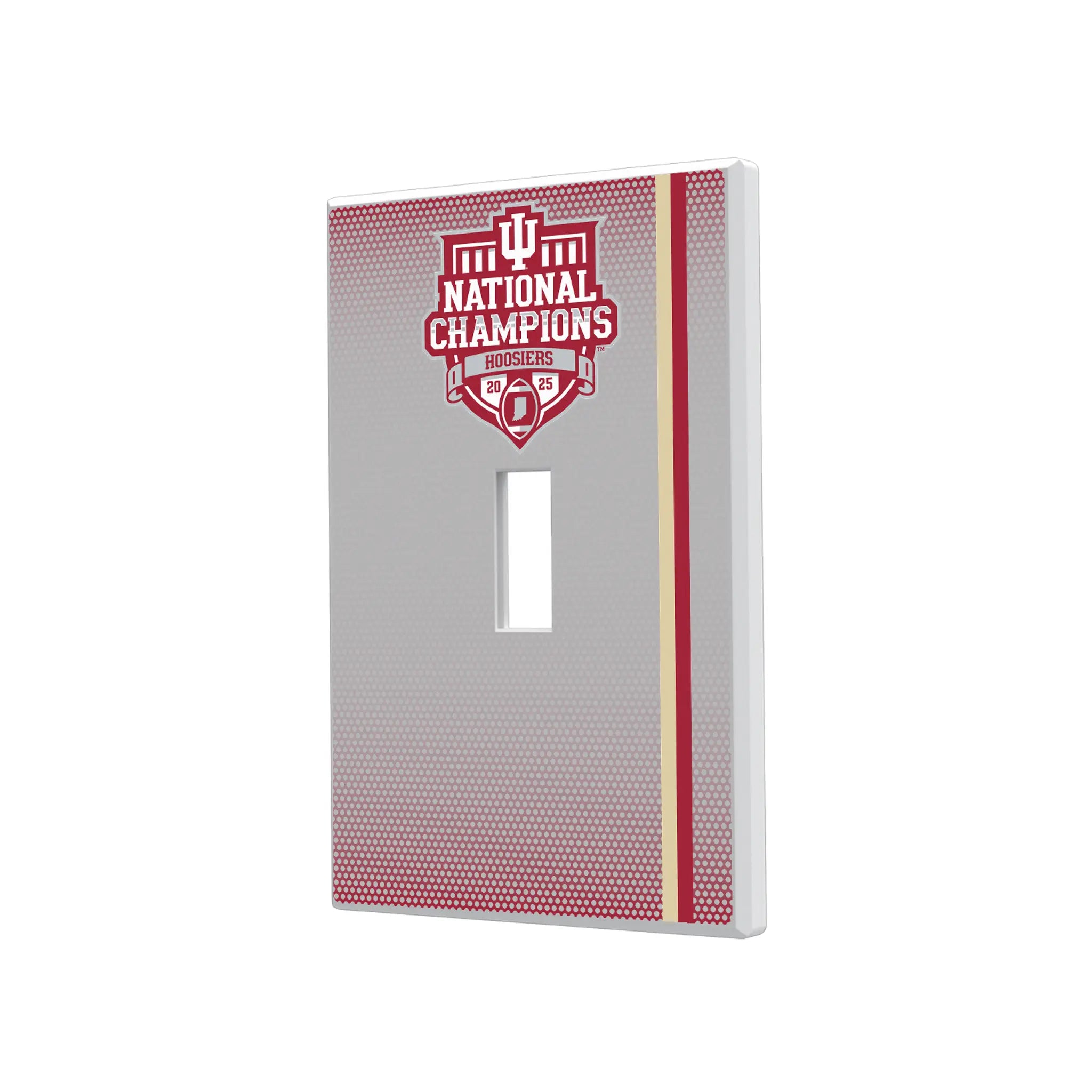 Indiana University Hoosiers 2025 College Football Playoff National Champion Hidden-Screw Light Switch Plate