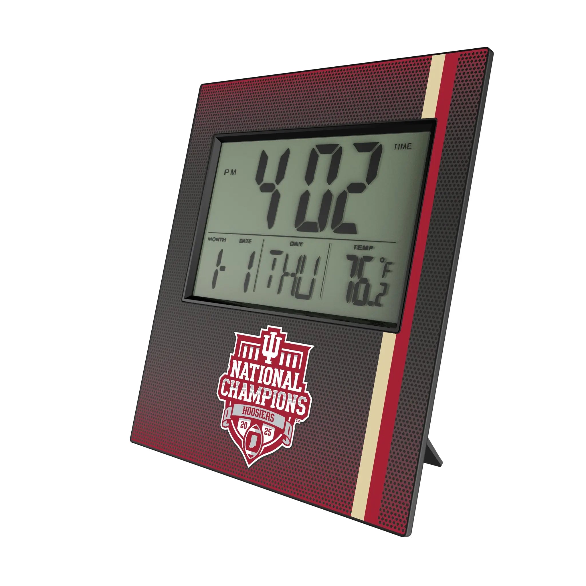 Indiana University Hoosiers 2025 College Football Playoff National Champion Wall Clock