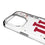 Indiana University Hoosiers Confetti Clear Phone Case for Apple iPhone