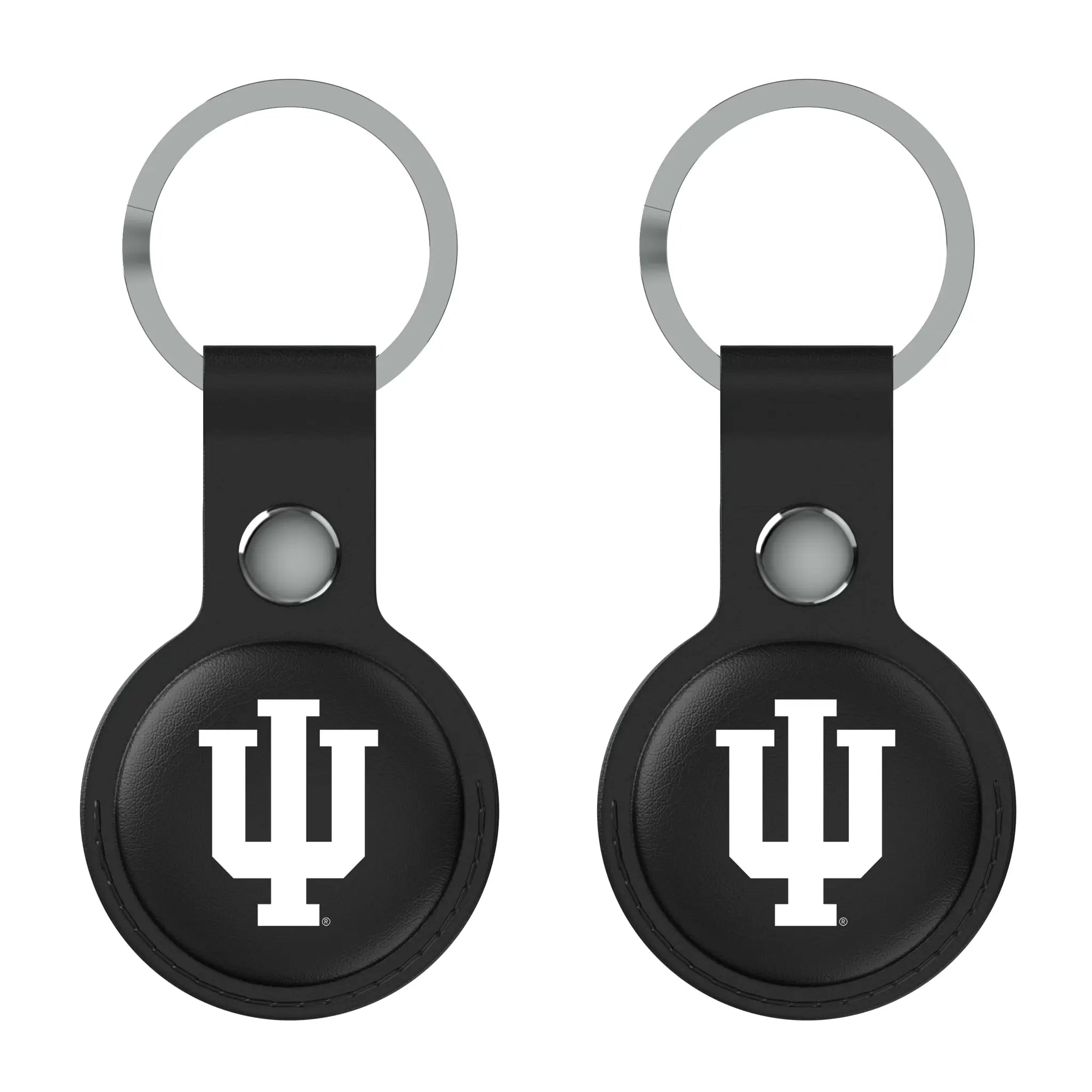 Indiana University Hoosiers Insignia Black Airtag Holder 2-Pack