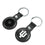 Indiana University Hoosiers Insignia Black Airtag Holder 2-Pack