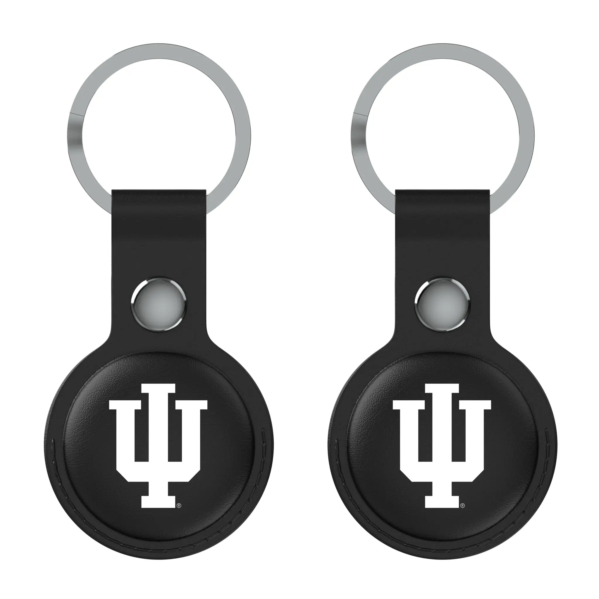 Indiana University Hoosiers Insignia Black Airtag Holder 2-Pack