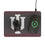 Indiana University Hoosiers Linen 15-Watt Wireless Charger and Mouse Pad