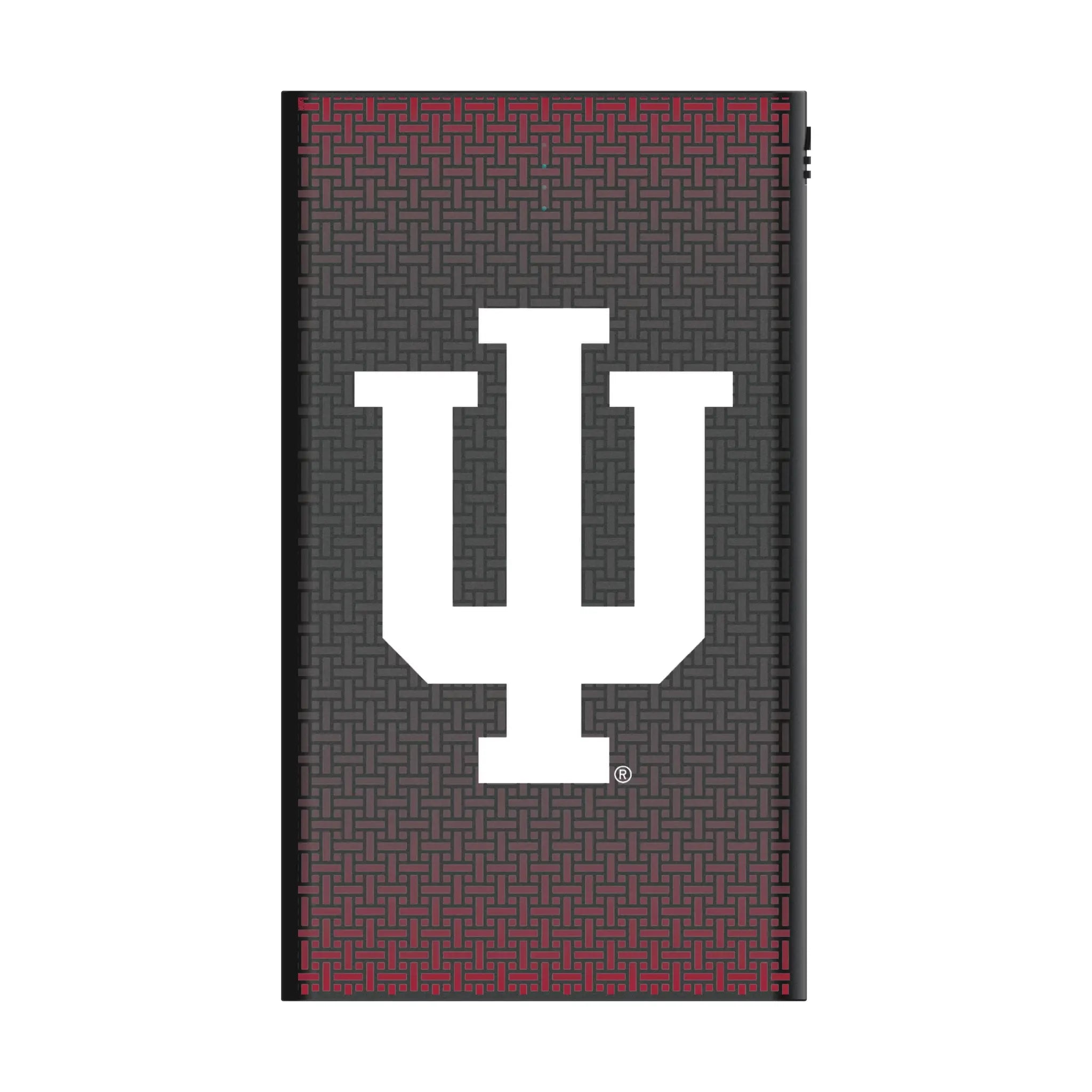 Indiana University Hoosiers Linen 5000mAh Flat Powerbank