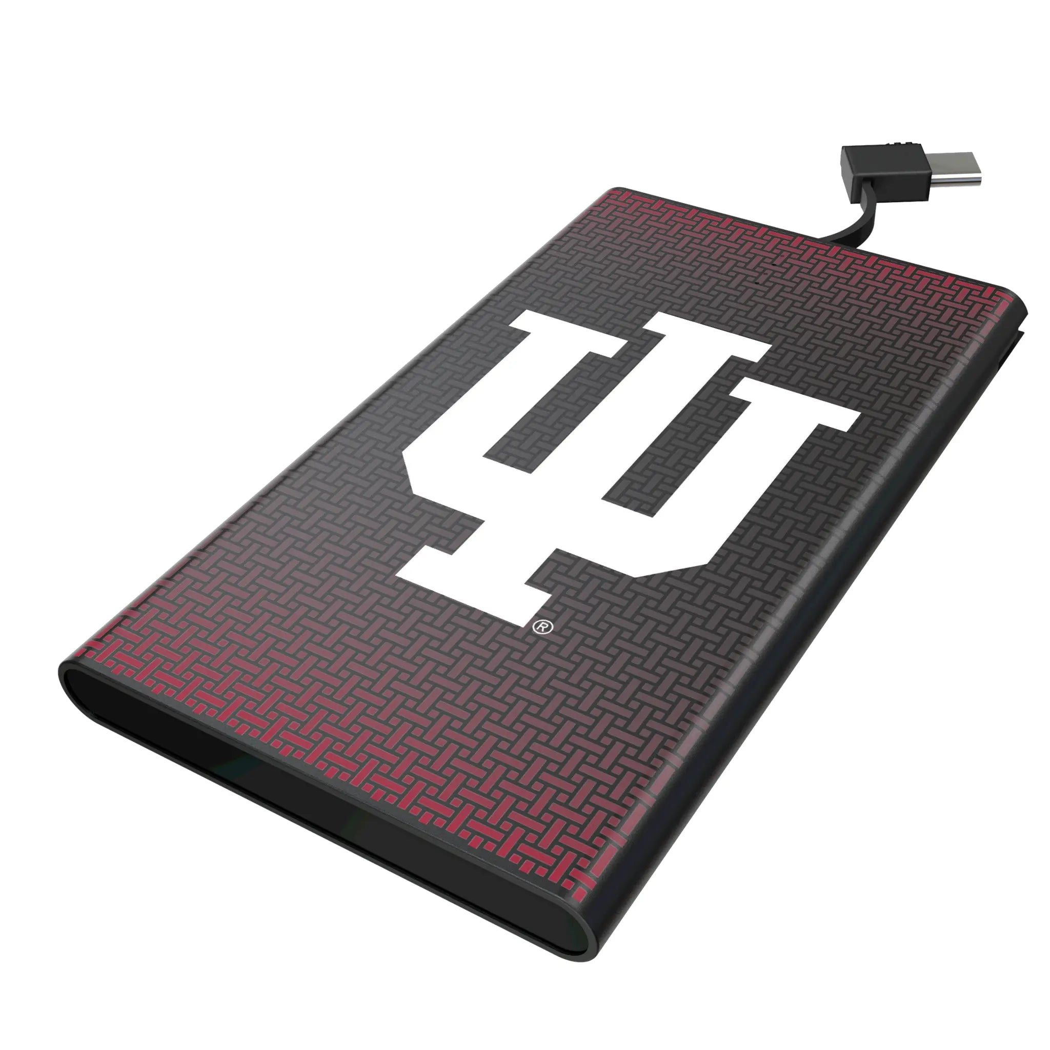 Indiana University Hoosiers Linen 5000mAh Flat Powerbank