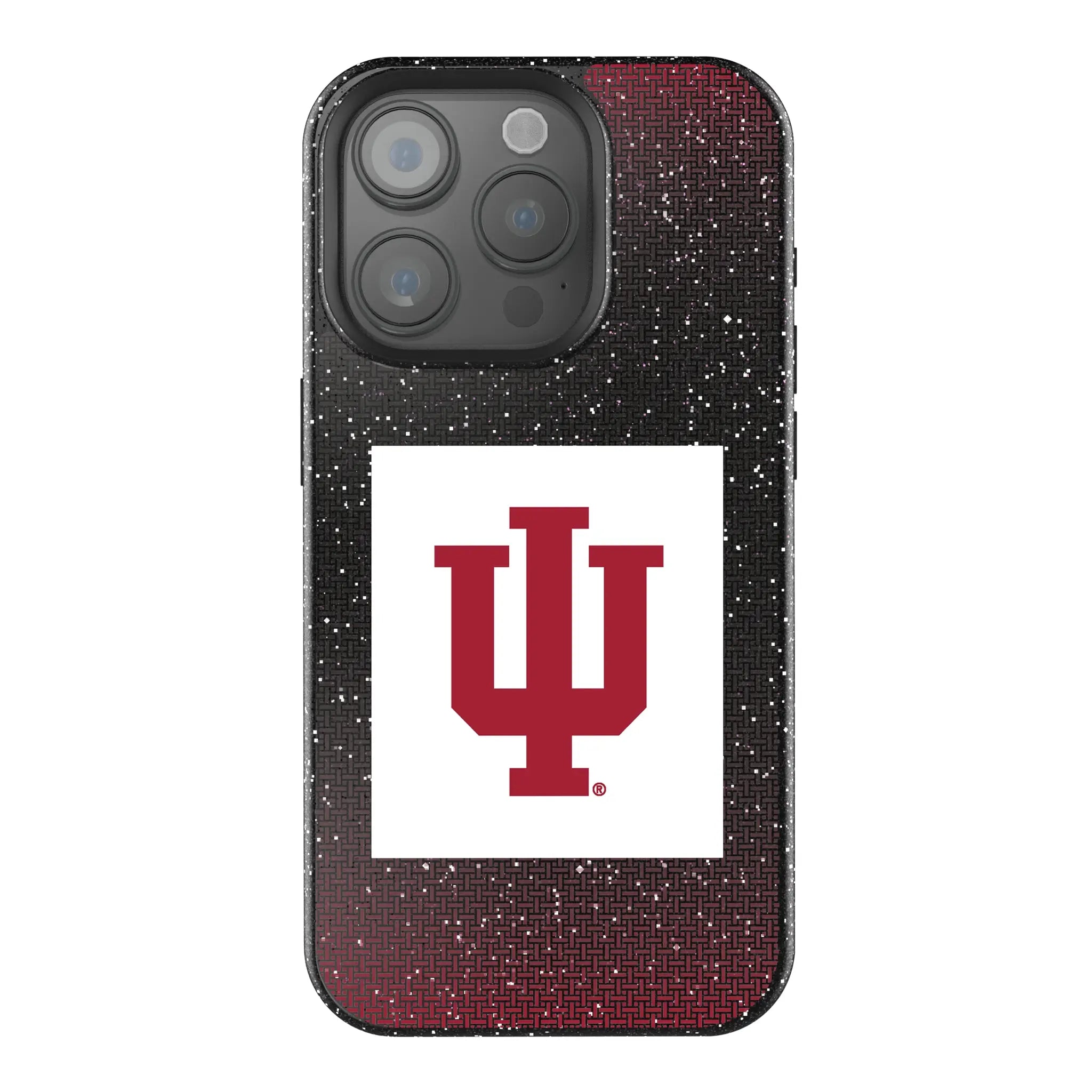 Indiana University Hoosiers Linen Bling Phone Case for Apple iPhone