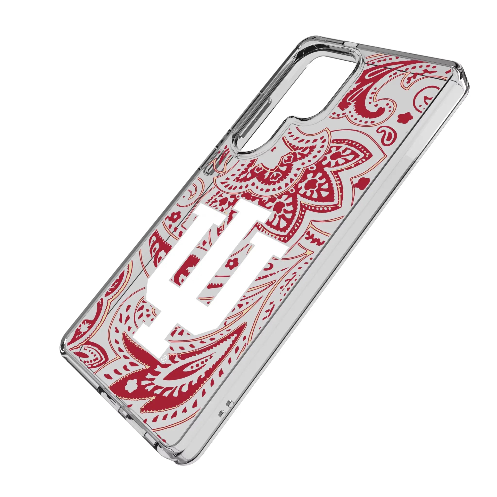 Indiana University Hoosiers Paisley Clear Phone Case for Samsung Galaxy
