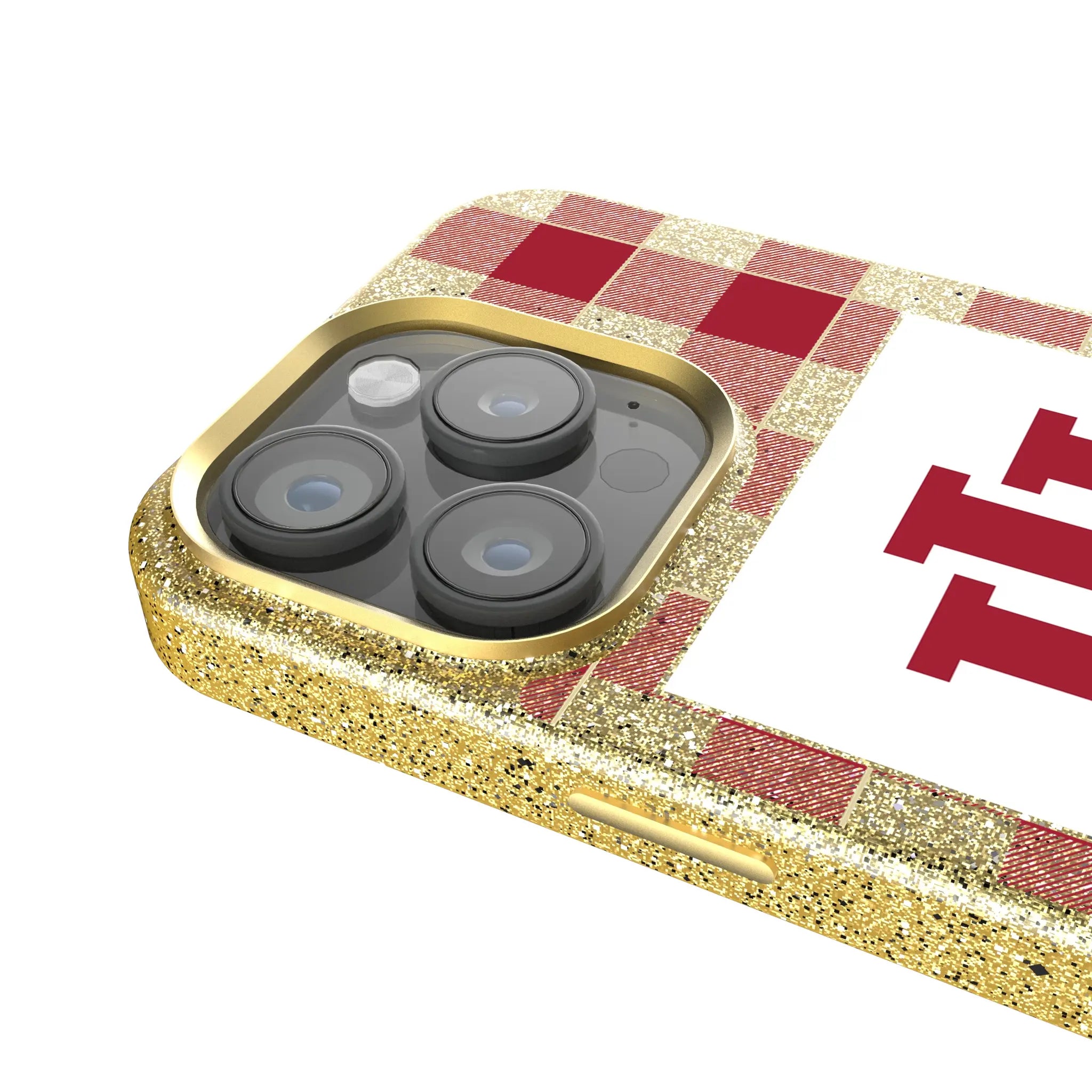 Indiana University Hoosiers Plaid Bling Phone Case