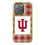 Indiana University Hoosiers Plaid Bling Phone Case