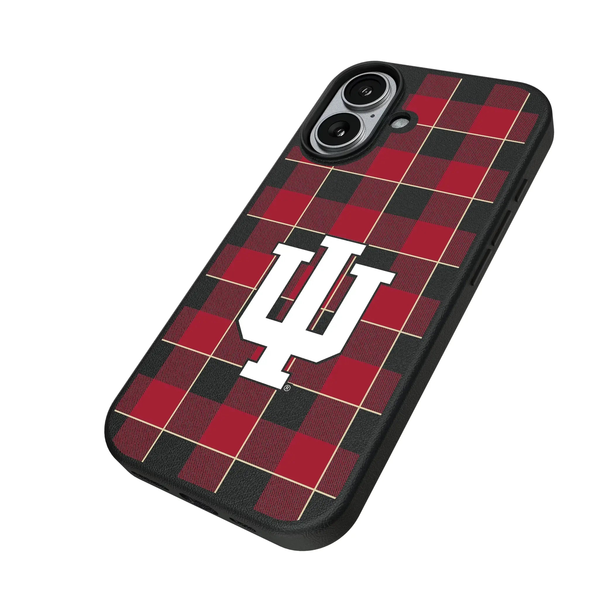 Indiana University Hoosiers Plaid MagSafe Compatible Phone Case for Apple iPhone