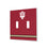 Indiana University Hoosiers Stripe Hidden-Screw Light Switch Plate
