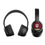 Indiana University Hoosiers Stripe Wireless Over-Ear BT Headphones With Case