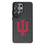 Indiana University Hoosiers Text Backdrop MagSafe Compatible Phone Case for Samsung Galaxy