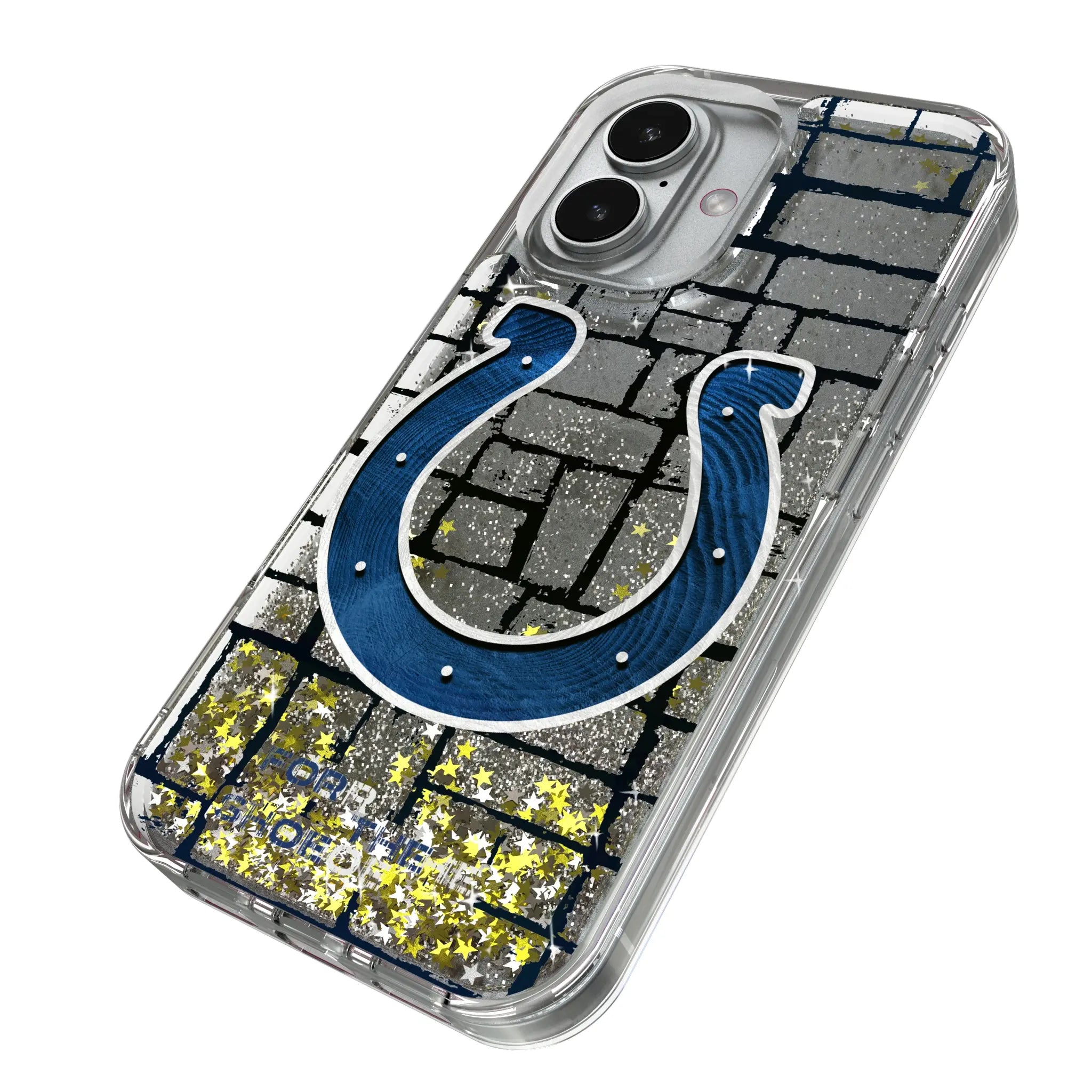 Indianapolis Colts Brick Glitter Phone Case for Apple iPhone