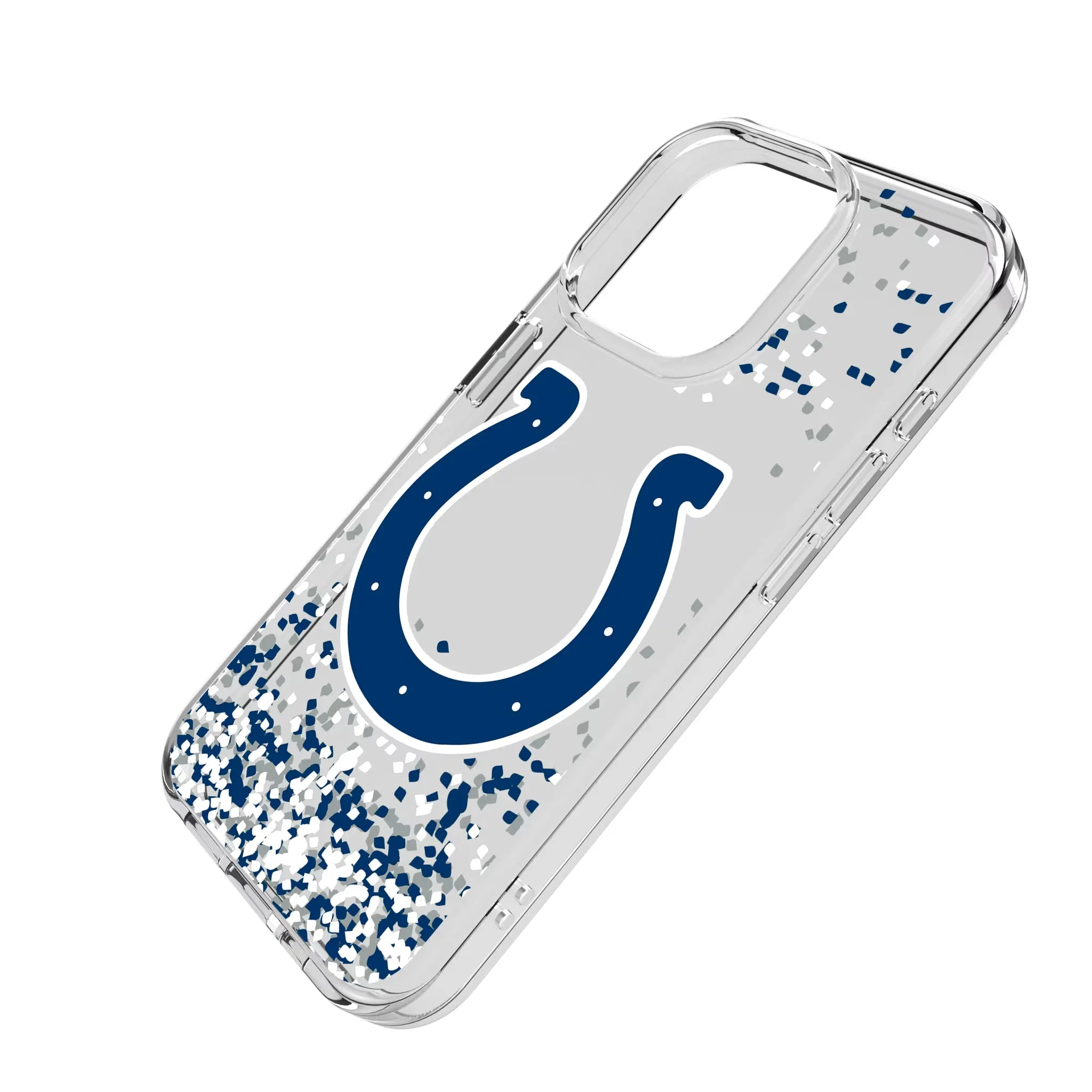 Indianapolis Colts Confetti Clear Phone Case for Apple iPhone