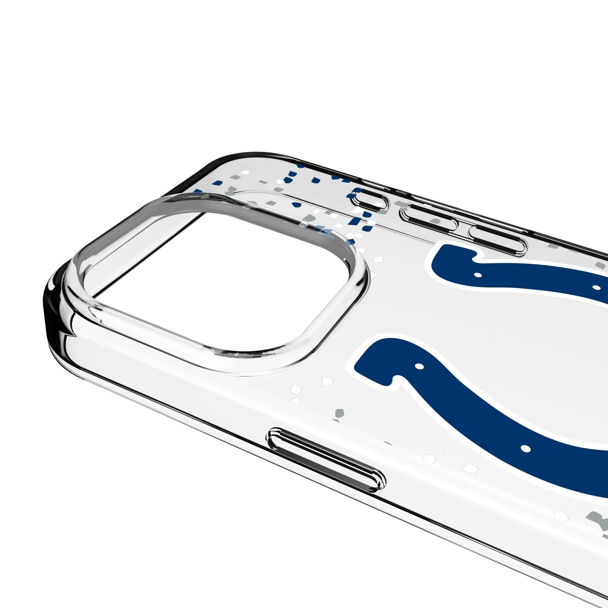 Indianapolis Colts Confetti Clear Phone Case for Apple iPhone
