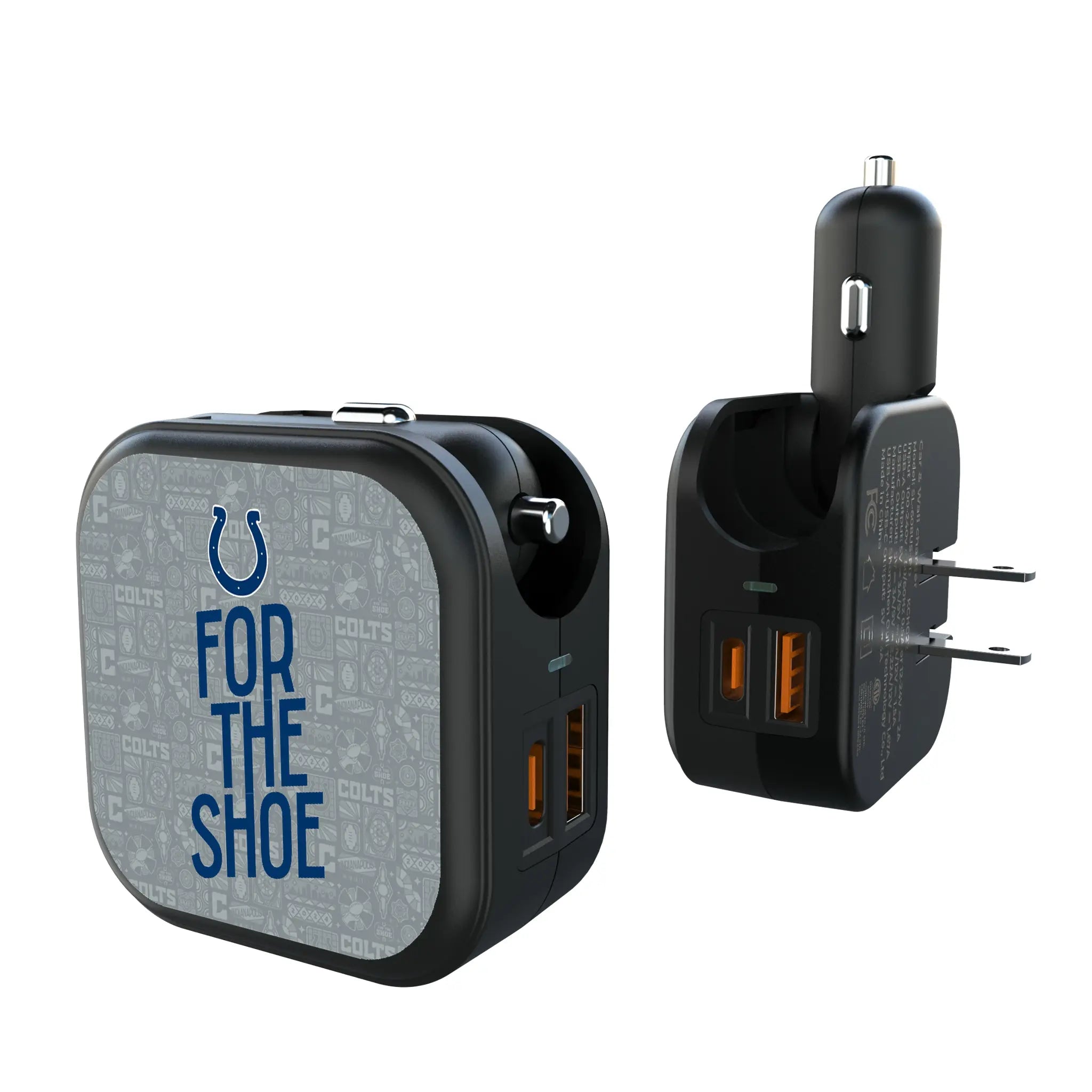 Indianapolis Colts 2024 Illustrated Limited Edition 2 in 1 USB A/C Charger