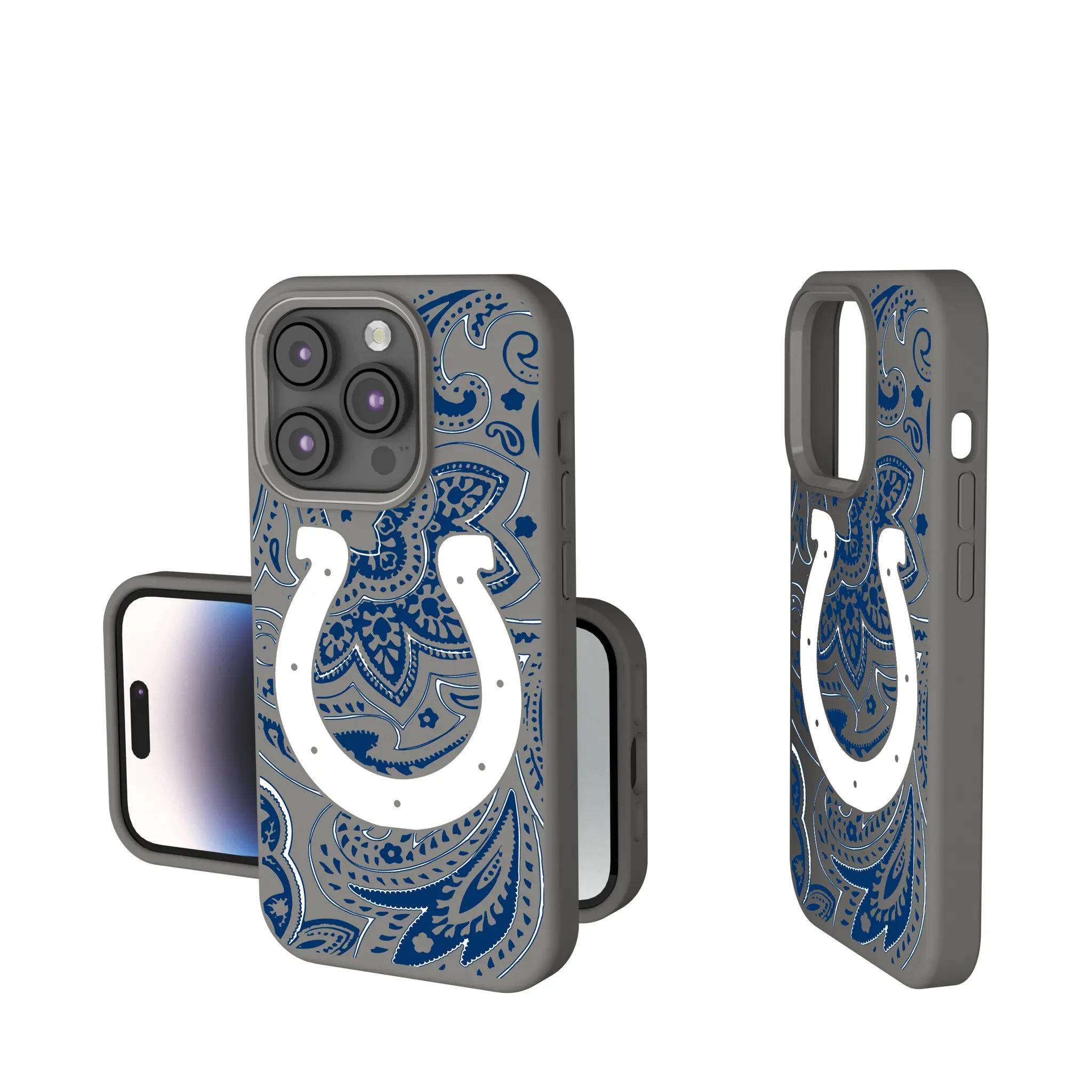 Indianapolis Colts Paisley Soft Touch Phone Case