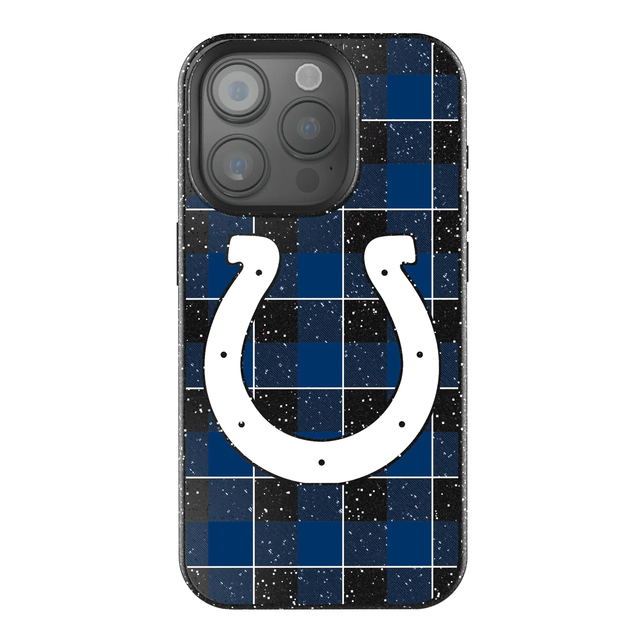 Indianapolis Colts Plaid Bling Phone Case