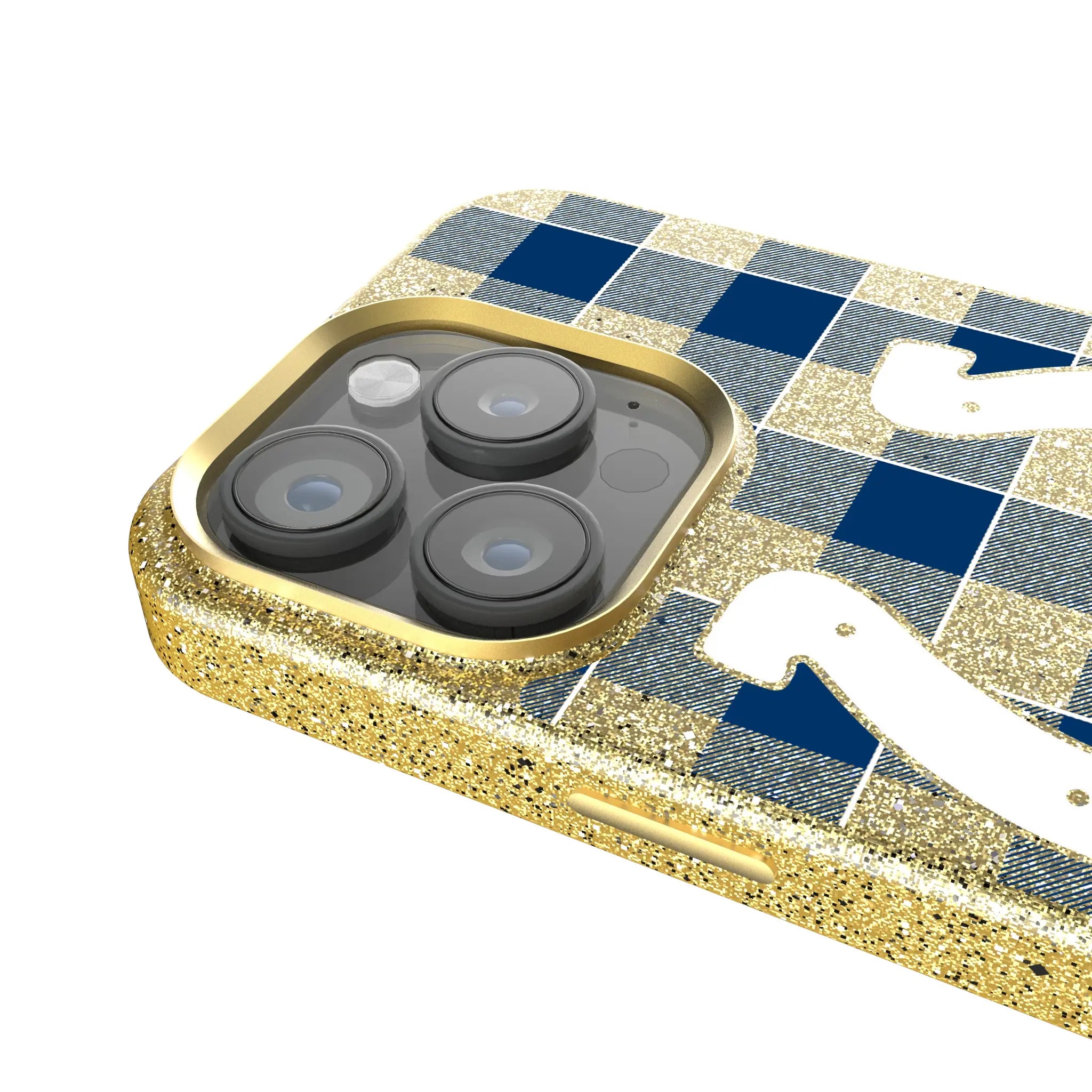 Indianapolis Colts Plaid Bling Phone Case