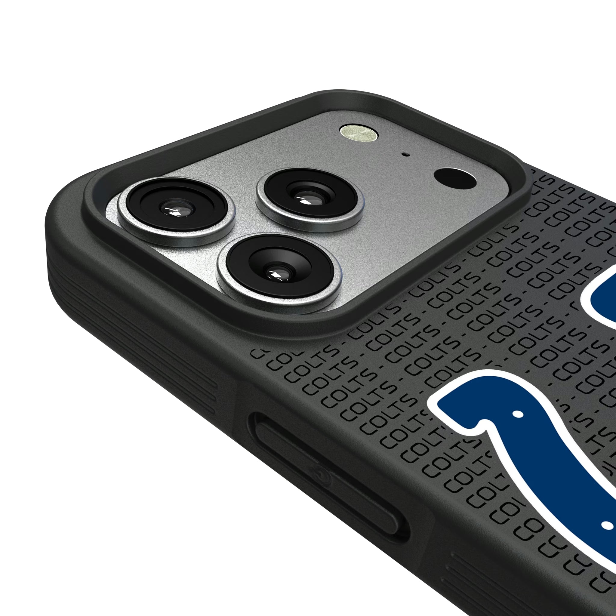 Indianapolis Colts Text Backdrop Bump Phone Case - Sports Gifts, Sports Memorabilia, Sports Collectibles, Fan Shop