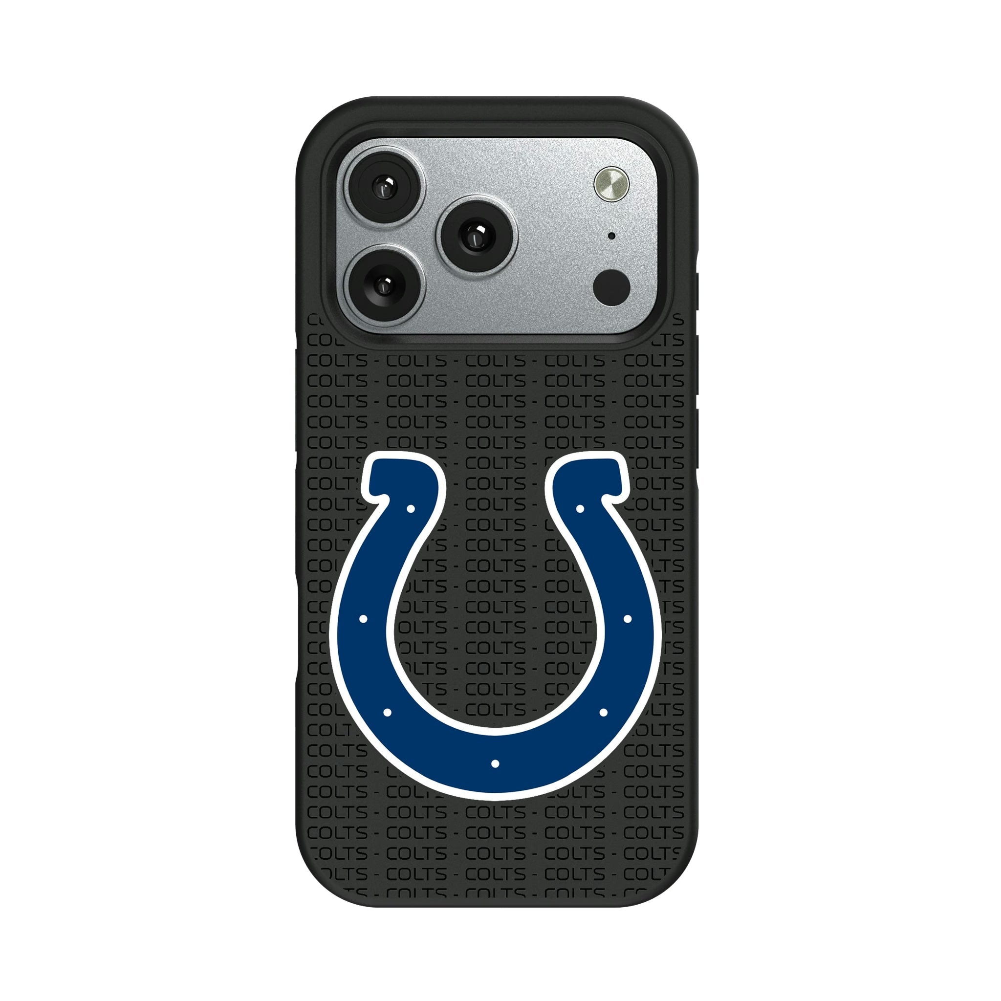 Indianapolis Colts Text Backdrop Bump Phone Case - Sports Gifts, Sports Memorabilia, Sports Collectibles, Fan Shop