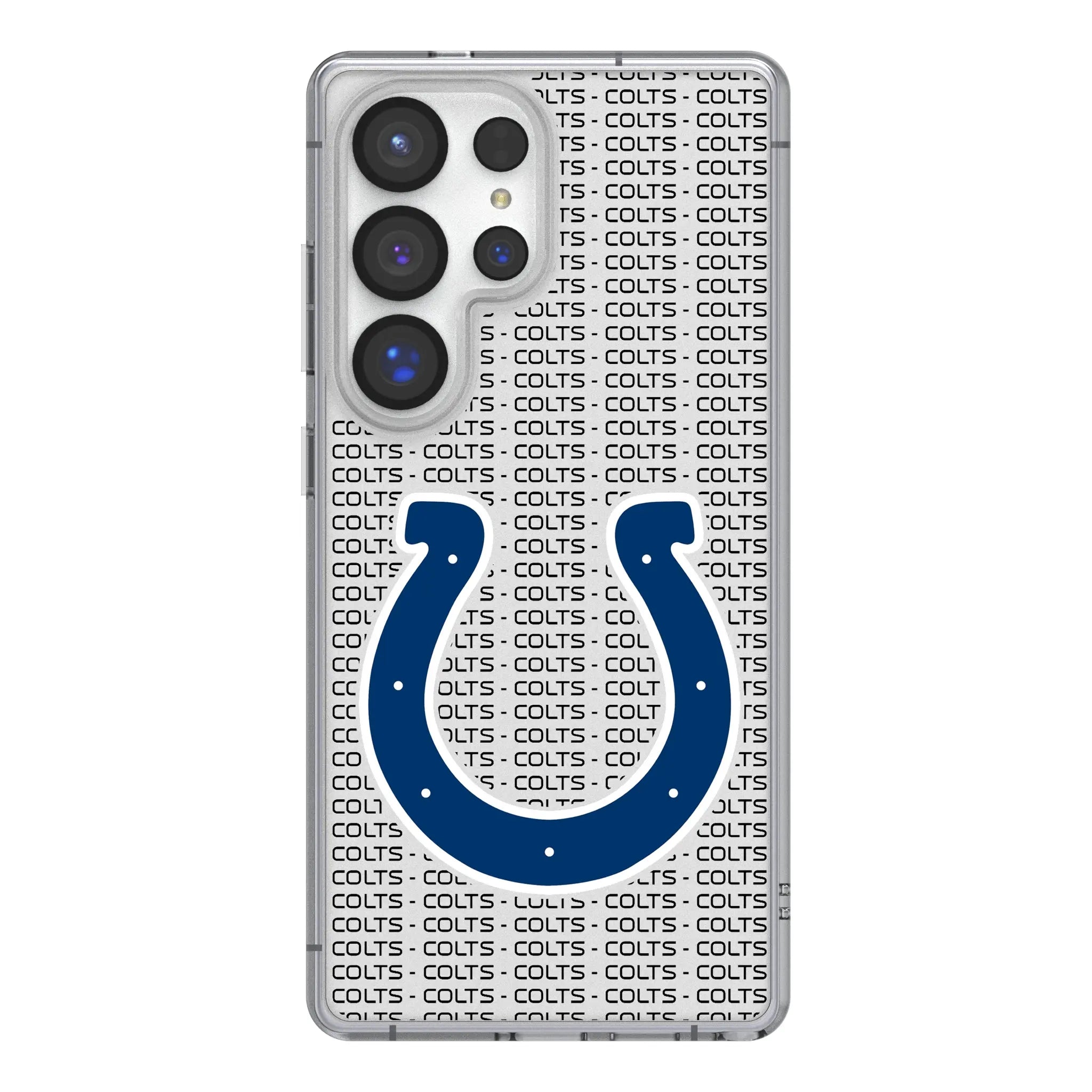Indianapolis Colts Text Backdrop Clear Phone Case for Samsung Galaxy
