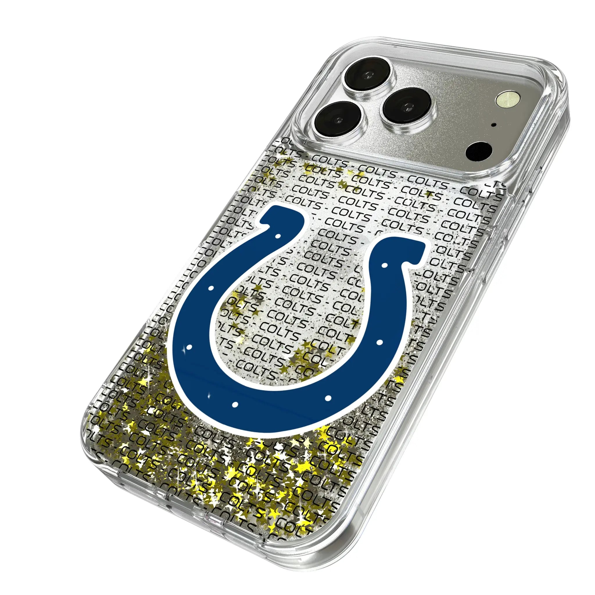 Indianapolis Colts Text Backdrop Glitter Phone Case