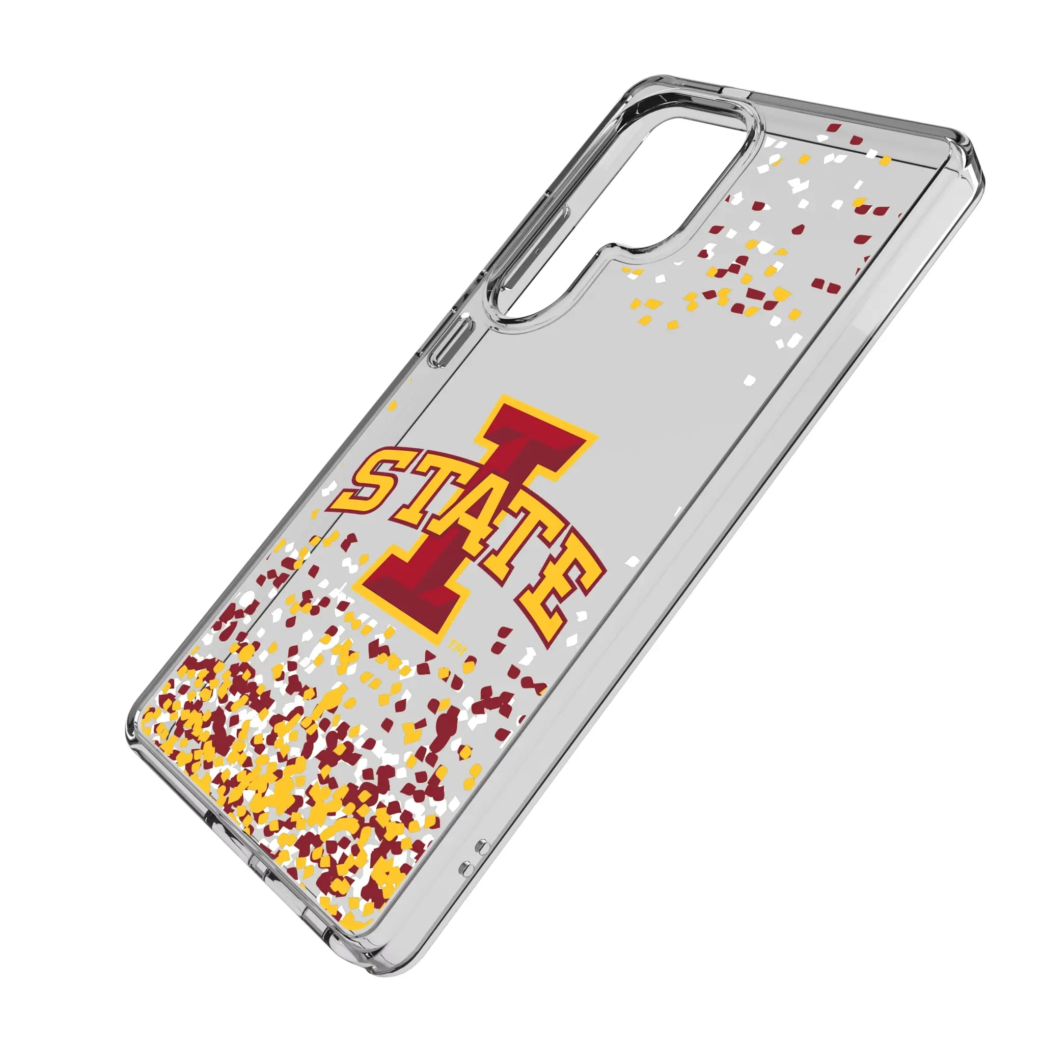Iowa State University Cyclones Confetti Clear Phone Case for Samsung Galaxy
