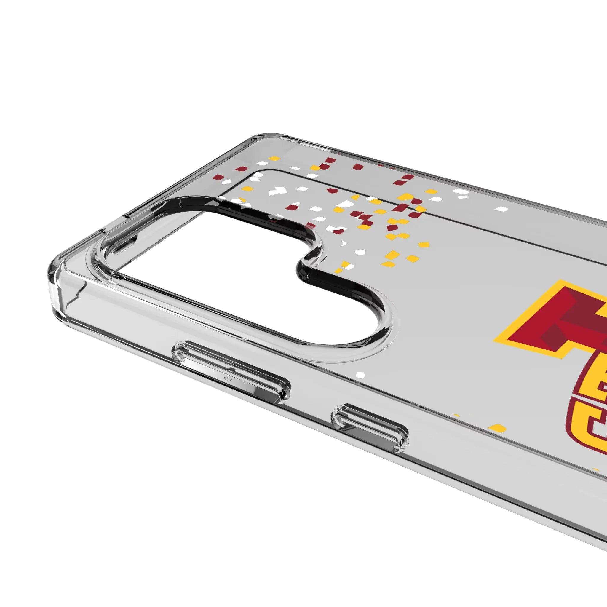 Iowa State University Cyclones Confetti Clear Phone Case for Samsung Galaxy