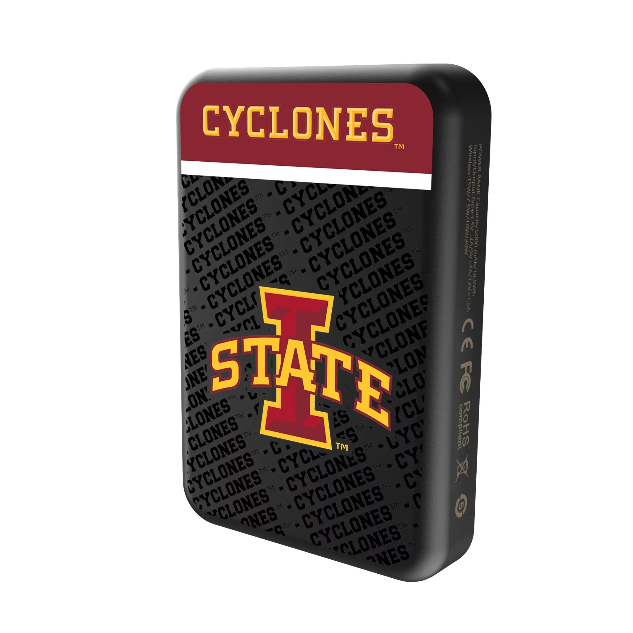 Iowa State University Cyclones Endzone Plus Wireless Mag Power Bank
