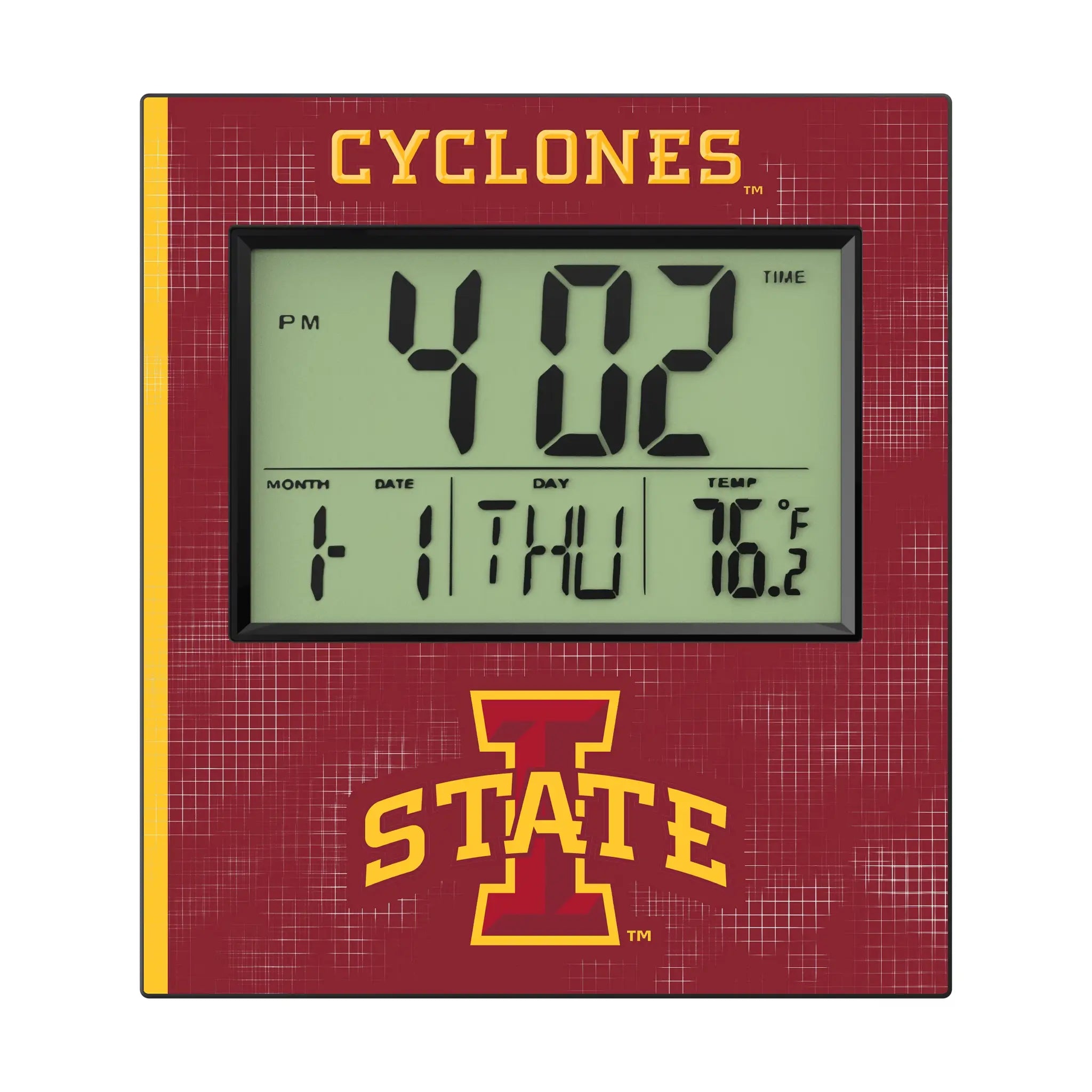 Iowa State University Cyclones Hatch Wall Clock