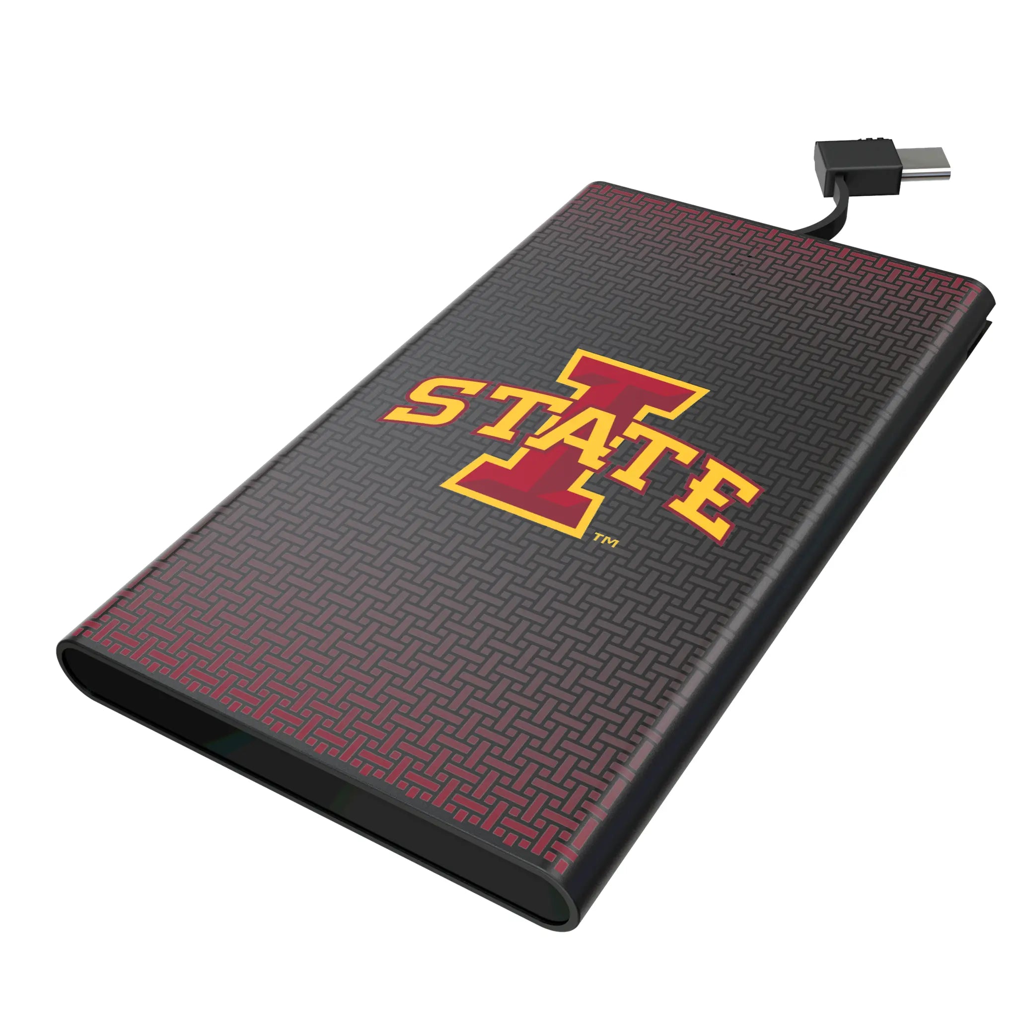 Iowa State University Cyclones Linen 5000mAh Flat Powerbank