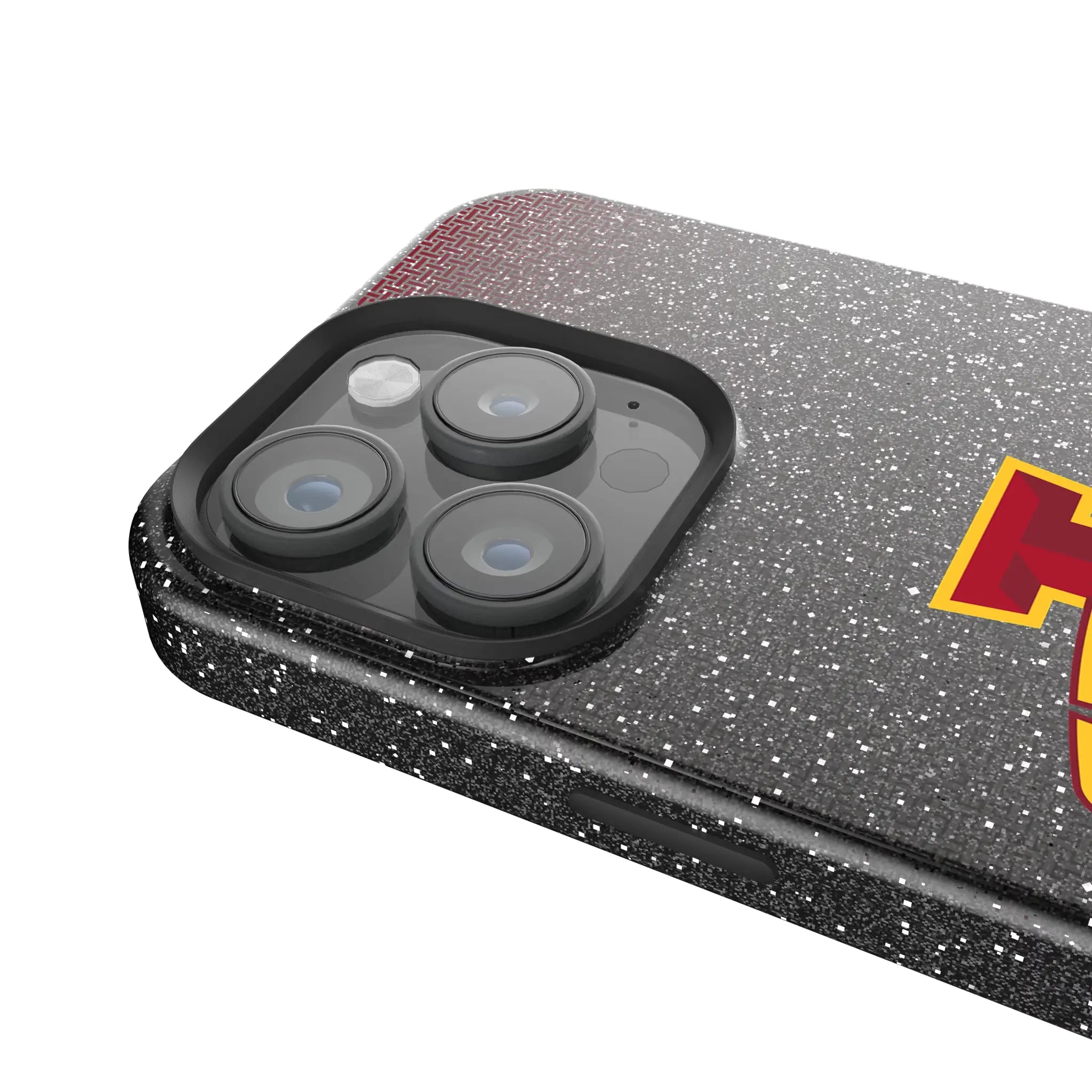 Iowa State University Cyclones Linen Bling Phone Case for Apple iPhone