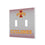 Iowa State University Cyclones Linen Hidden-Screw Light Switch Plate