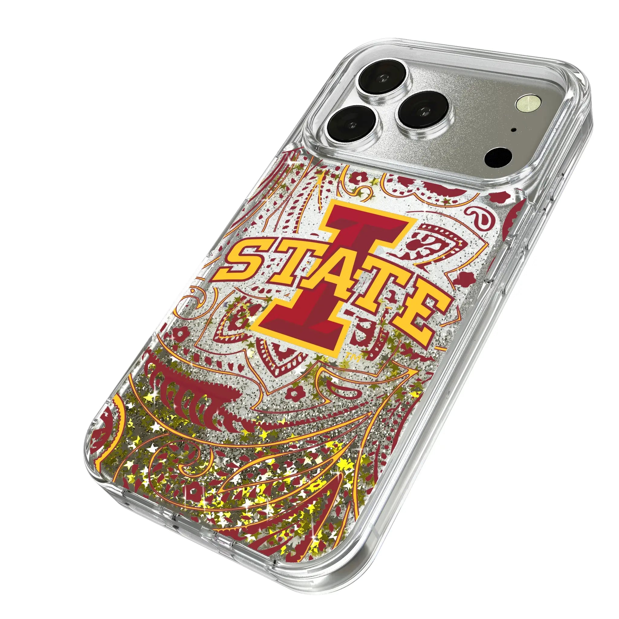 Iowa State University Cyclones Paisley Glitter Phone Case
