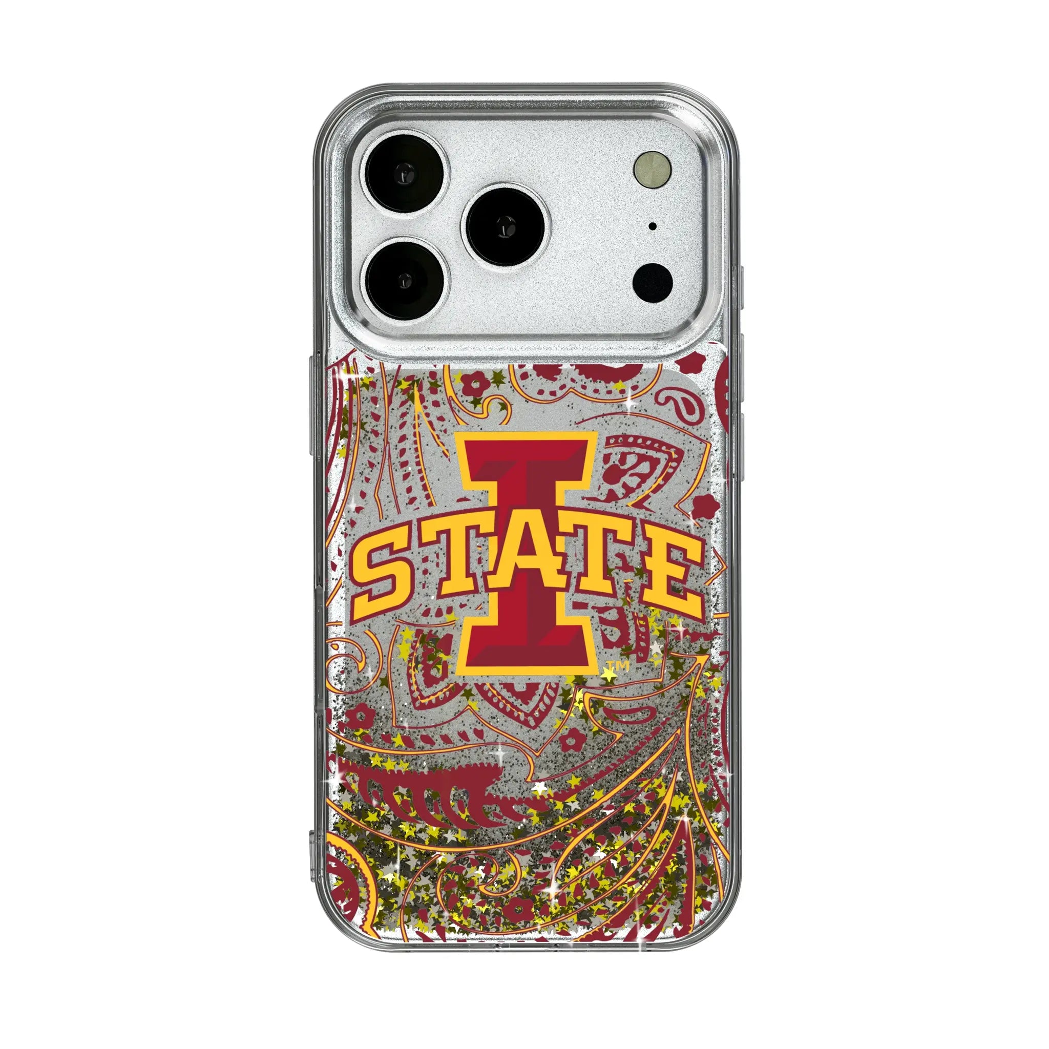 Iowa State University Cyclones Paisley Glitter Phone Case