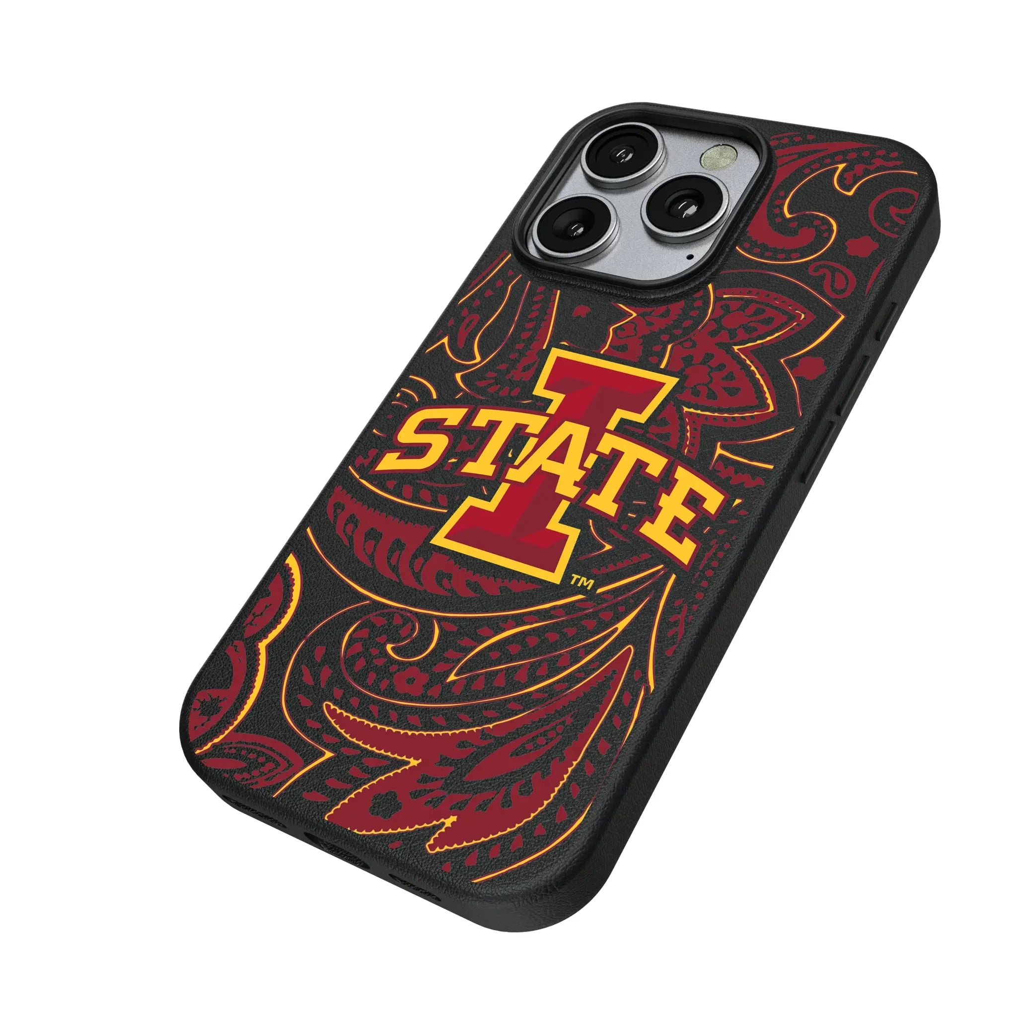 Iowa State University Cyclones Paisley MagSafe Compatible Phone Case for Apple iPhone