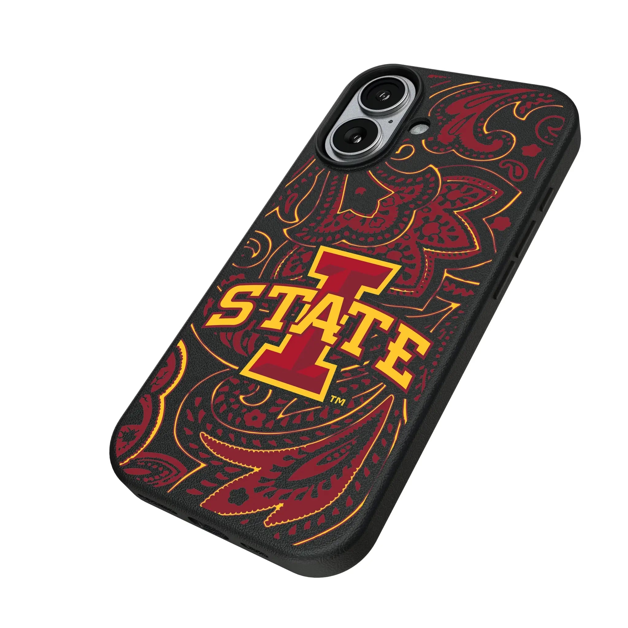 Iowa State University Cyclones Paisley MagSafe Compatible Phone Case for Apple iPhone