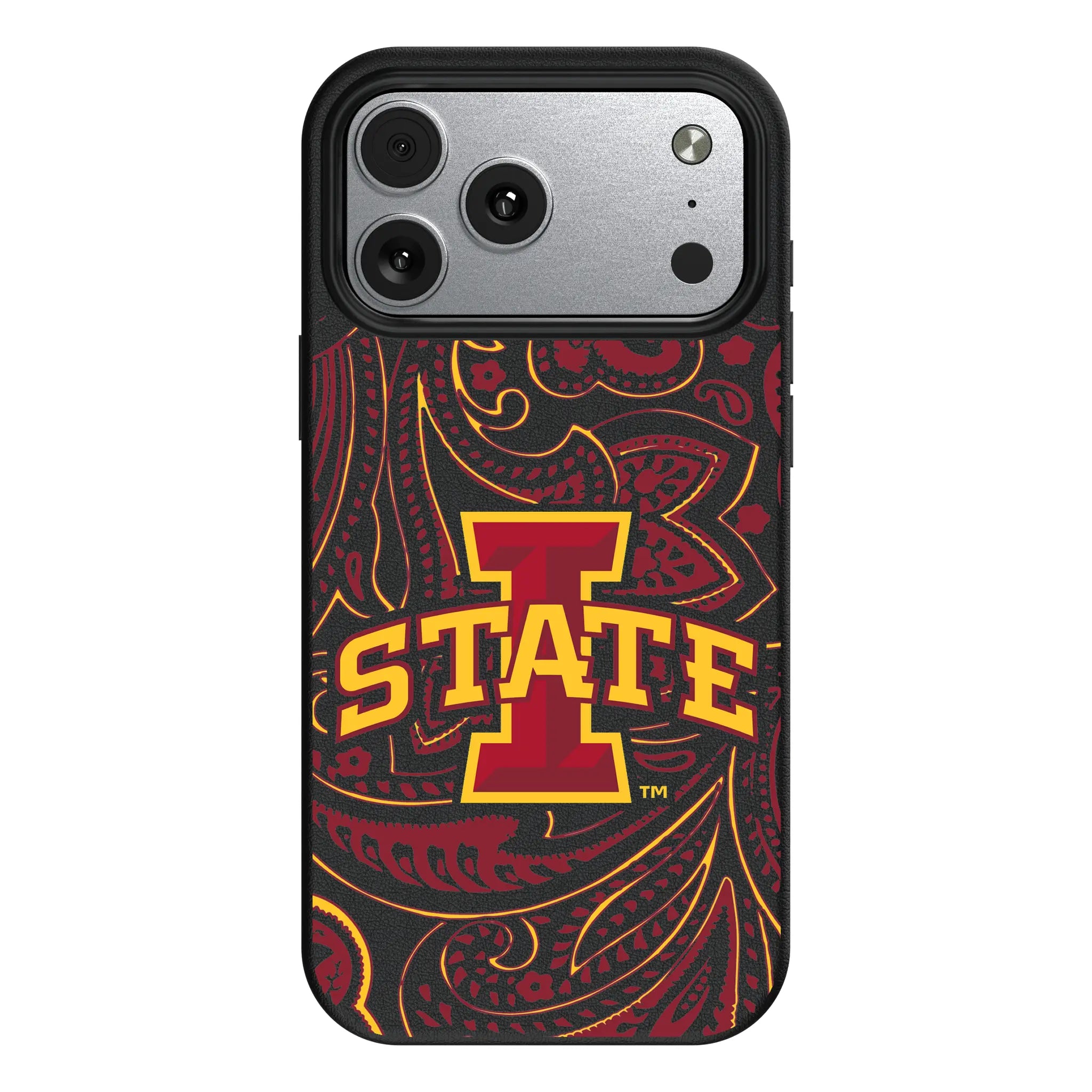 Iowa State University Cyclones Paisley MagSafe Compatible Phone Case for Apple iPhone