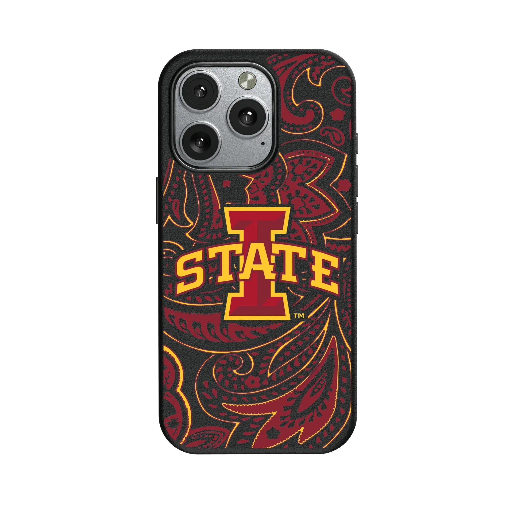 Iowa State University Cyclones Paisley MagSafe Compatible Phone Case for Apple iPhone