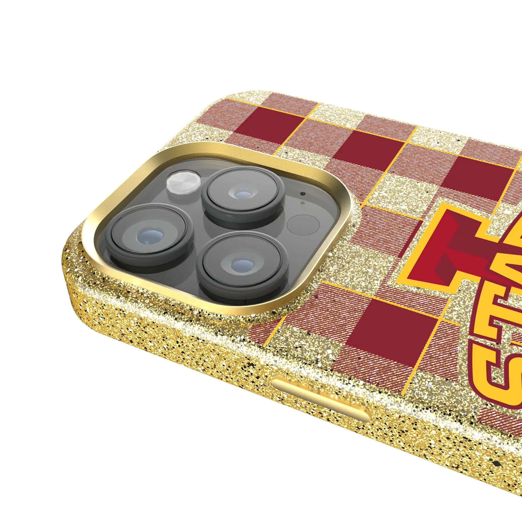 Iowa State University Cyclones Plaid Bling Phone Case