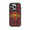 Iowa State University Cyclones Plaid MagSafe Compatible Phone Case for Apple iPhone