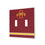 Iowa State University Cyclones Stripe Hidden-Screw Light Switch Plate